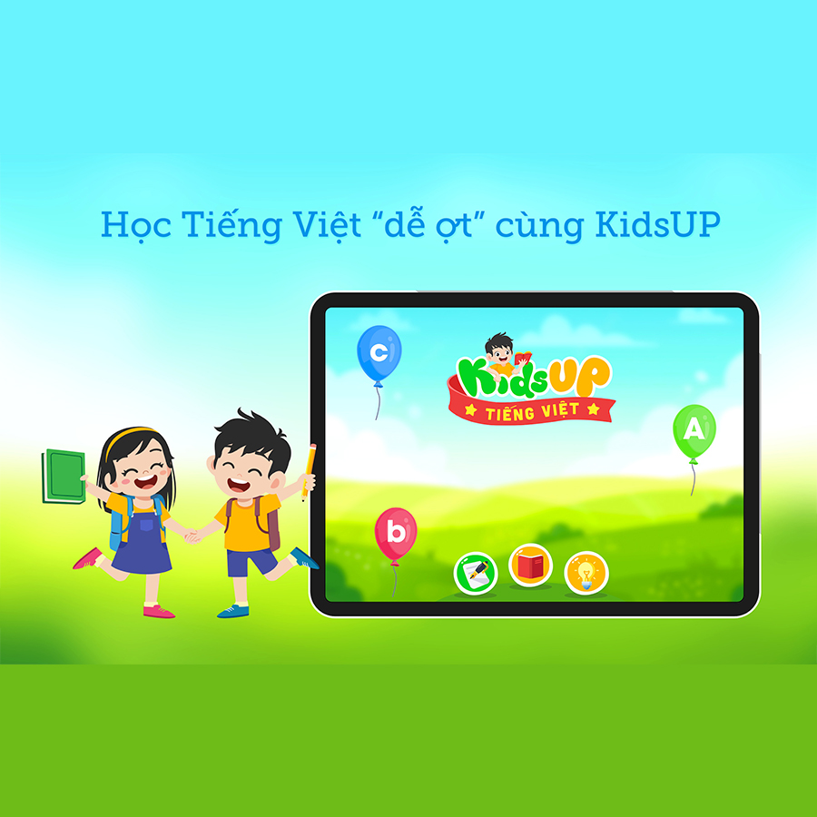 KidsUP Tiếng Việt  - Gói 1 Năm Tặng 3 Tháng Học Miễn Phí