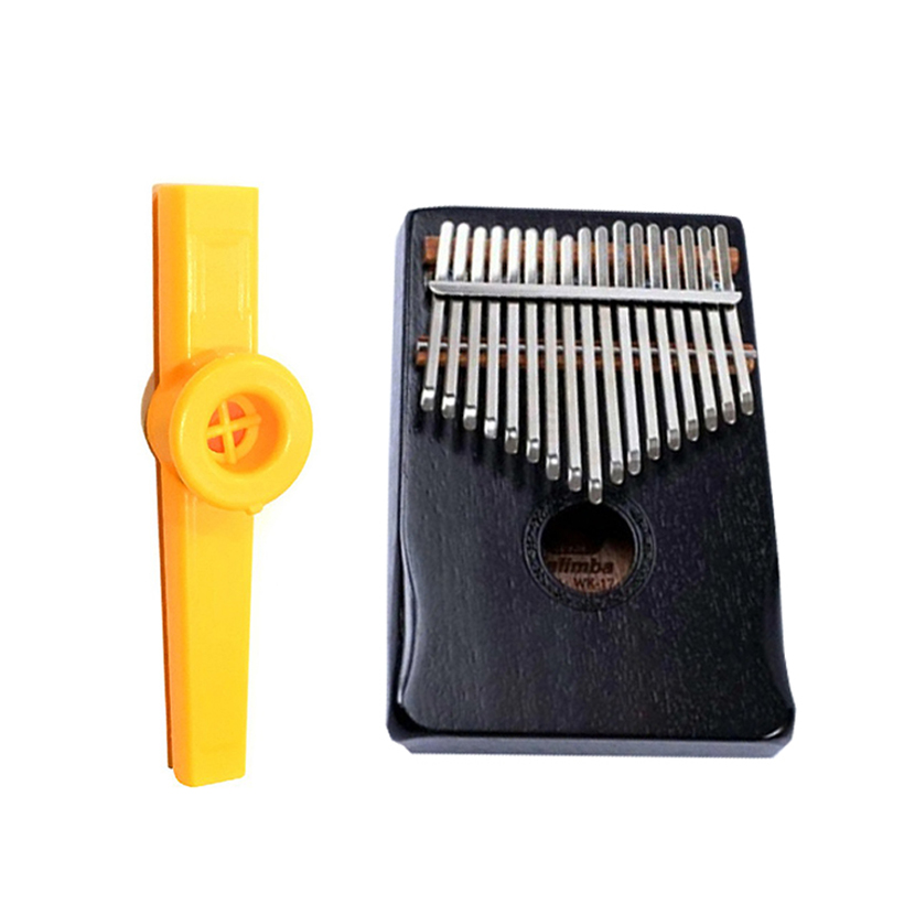 Đàn Kalimba 17 Phím Gỗ Mahogany WK-17BK Kèm Kèn Kazoo