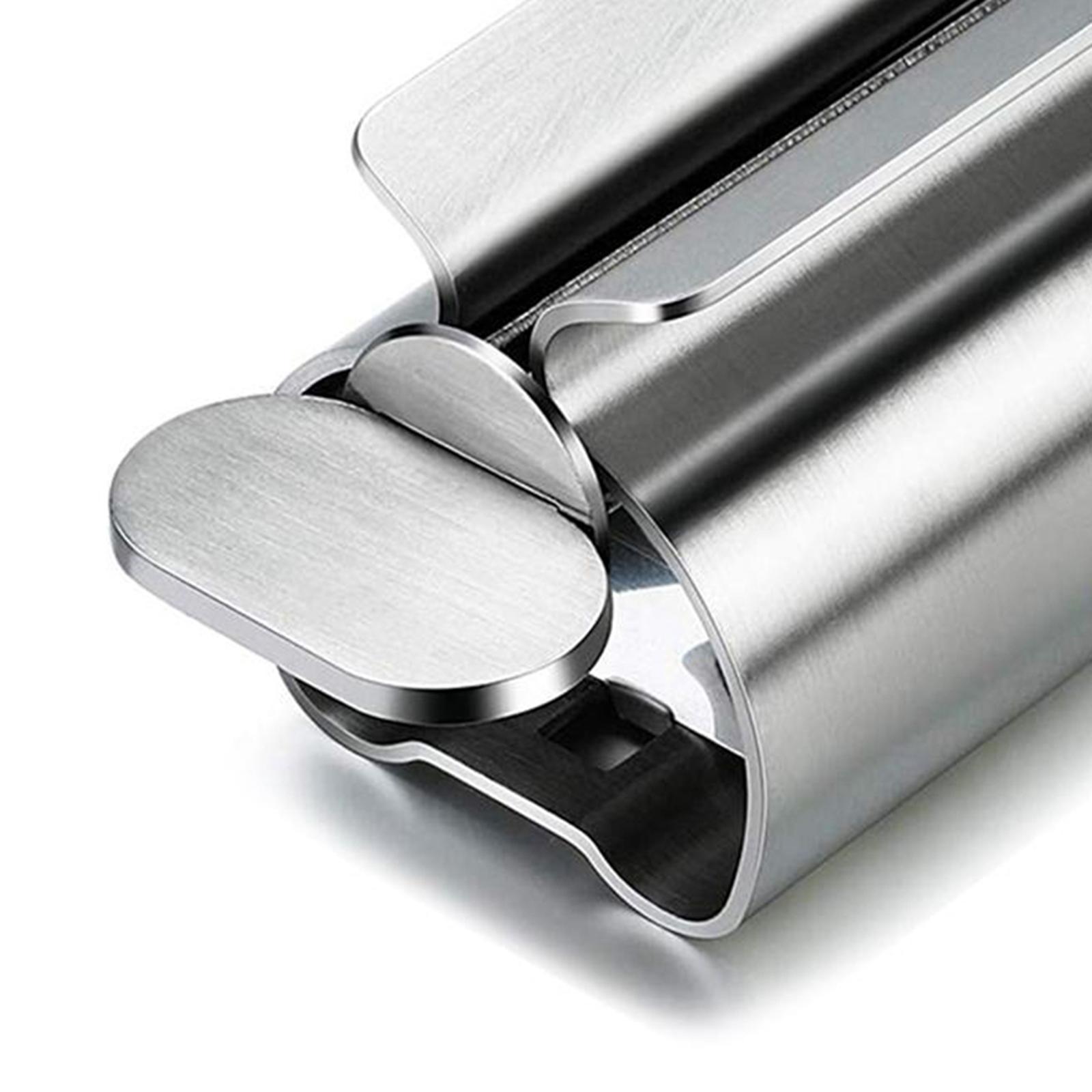 Toothpaste Squeezer 304 Stainless Steel Toothpaste Tube Wringer Seat Holder Stand for Bathroom