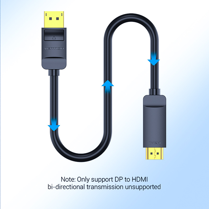 Cáp chuyển đổi Displayport ra HDMI Hỗ trợ 4K 1.5m VENTION - HACBG - HÀNG CHÍNH HÃNG