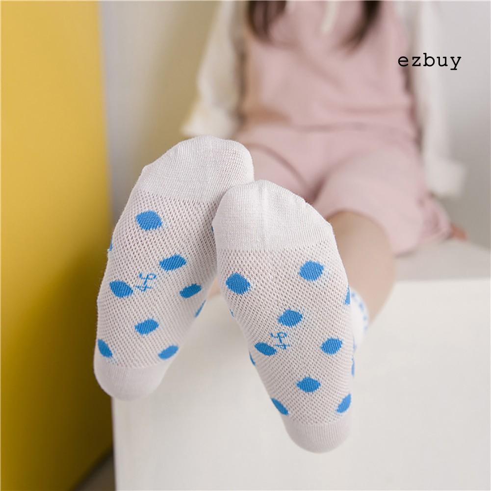 Set 5 Đôi Vớ Cotton Thoáng Khí Dễ Thương Cho Bé