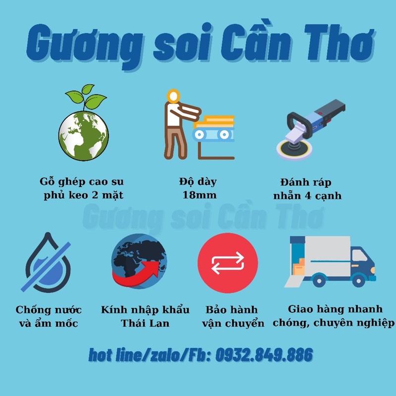 Gương soi đa dụng ( trang điểm, chậu rửa ,..) Kính nhập cao cấp,Nhiều loại khung, kích thước 40cm *60cm