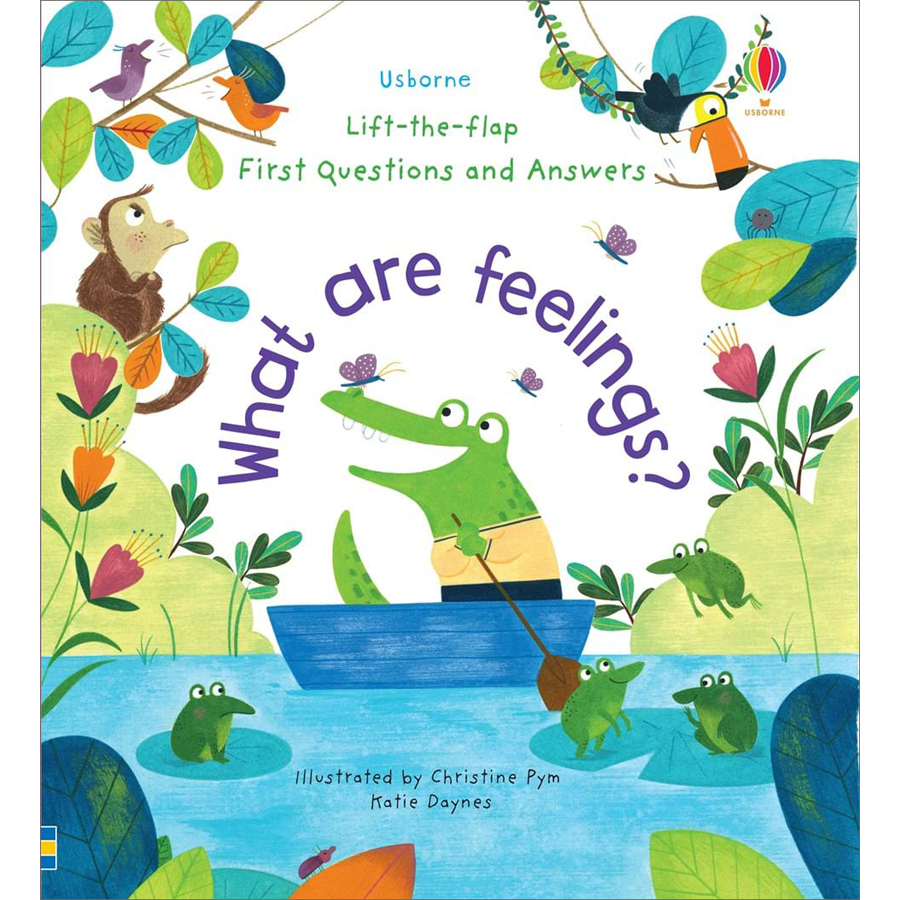 Sách Usborne Lift-the-Flap First Questions and Answers What are feelings?