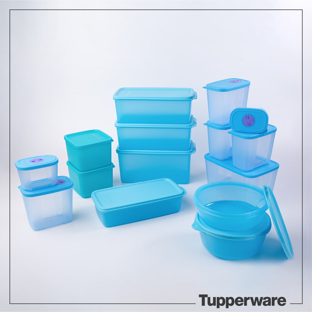 Bộ hộp trữ mát và trữ dông Blue Ocean Set 15 - Tupperware