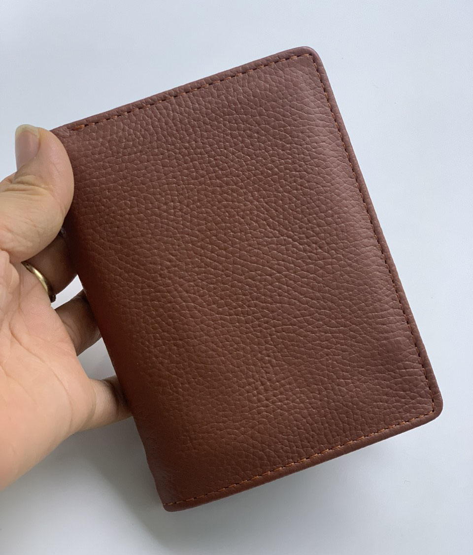 Ví nam da bò nguyên tấm cao cấp, mềm mại PQ Leather-Bảo hành 12 tháng