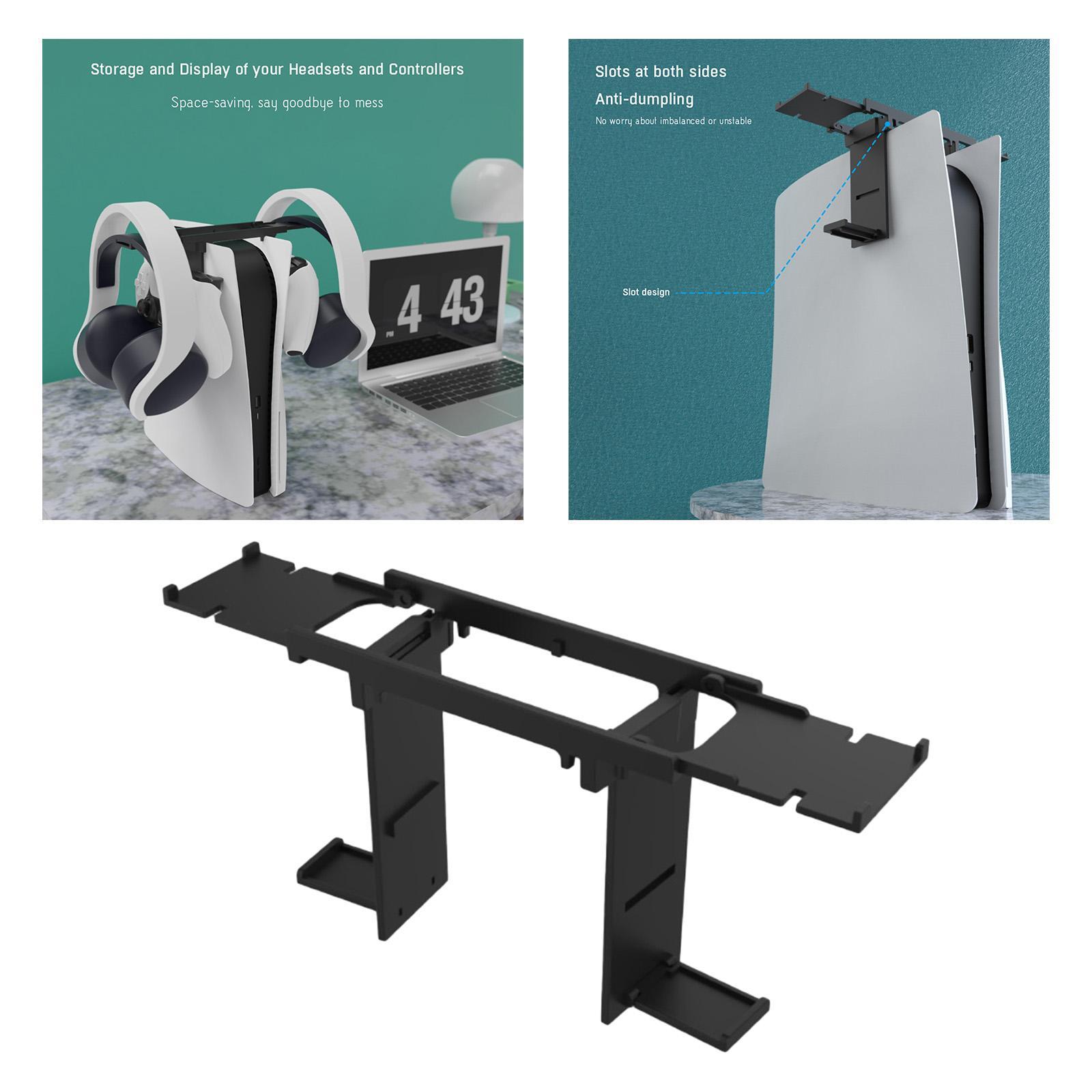 Universal Headphone Storage Bracket for Hanging Rods for PS5 Console And VR Processor