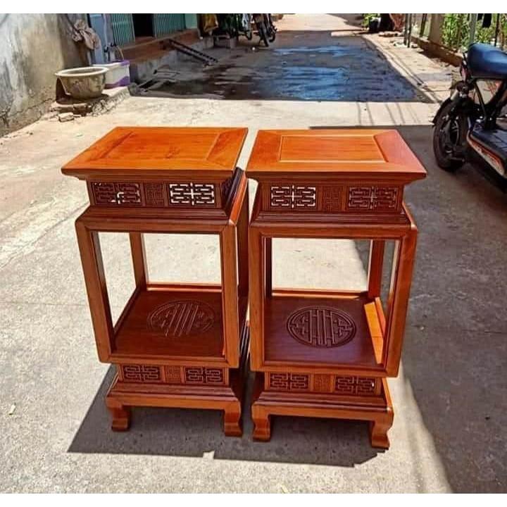 Đôn đèn gỗ hương (cao 60xm, mặt 30x30cm)