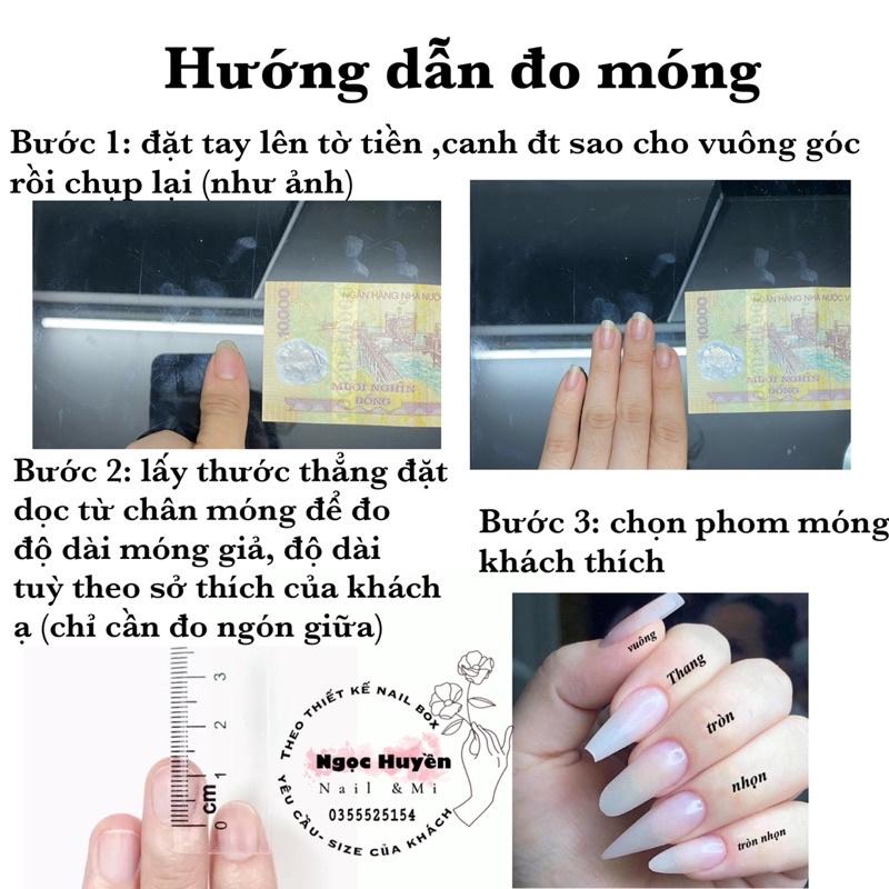 nail Box móng úp thiết kế tặng kèm keo dũa