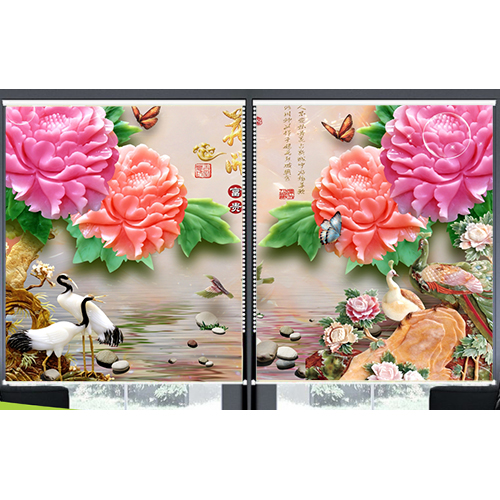 Rèm Cuốn In Tranh 2 Tấm Mẫu T3M - 28215