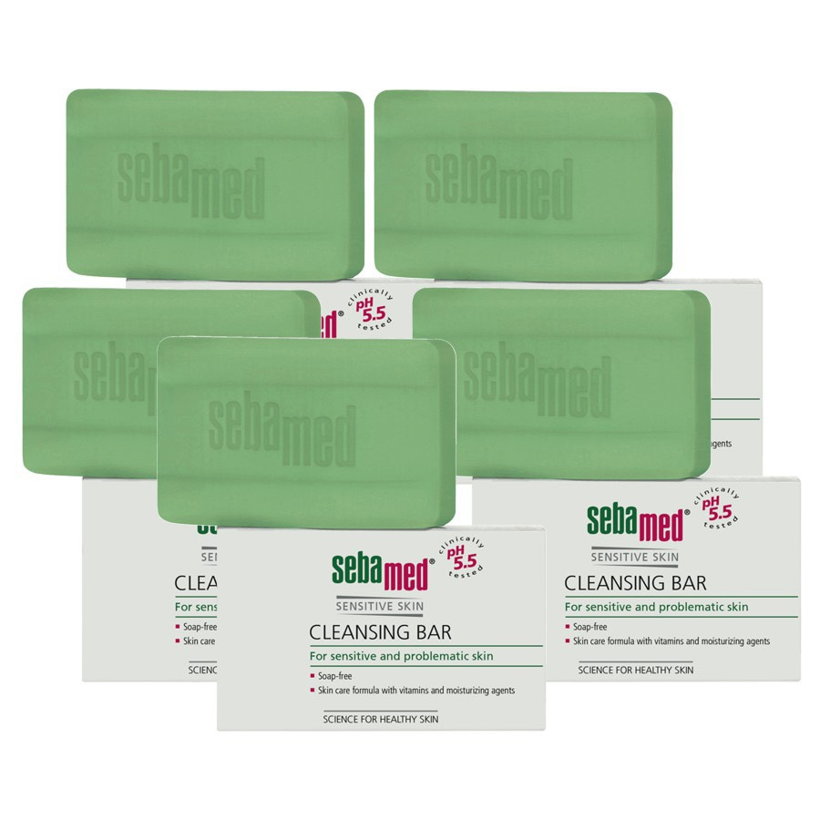 Xà Phòng Làm Sạch Kháng Khuẩn Ngừa Viêm Sebamed Sensitive Skin Cleansing Bar Ph5.5 Từ Đức Bánh 100Gr