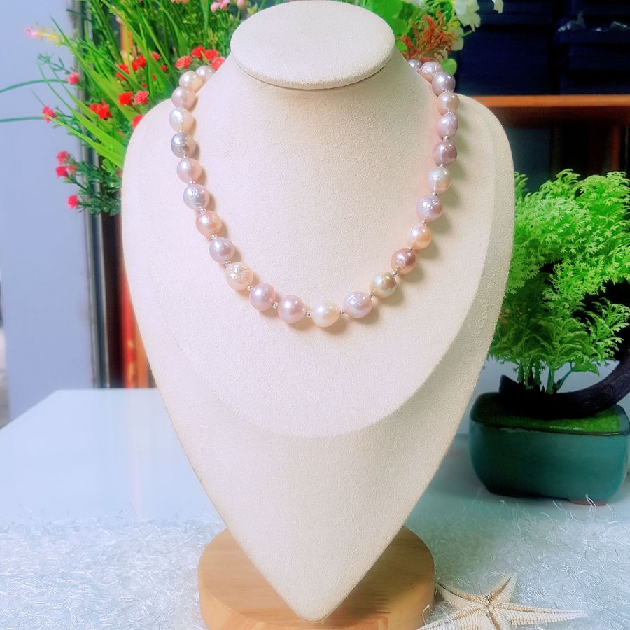 Vòng Cổ Ngọc Trai Tự Nhiên Cao Cấp - Chuỗi Đơn Baroque - Kết Nối Trái Tim - Trang Sức Cô Tấm - CONNECT PEARL - CTJ0201