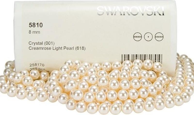 Bộ trang sức ngọc trai pha lê Áo Swarovski pearl 5810 cao cấp, khóa bạc 925 cao cấp