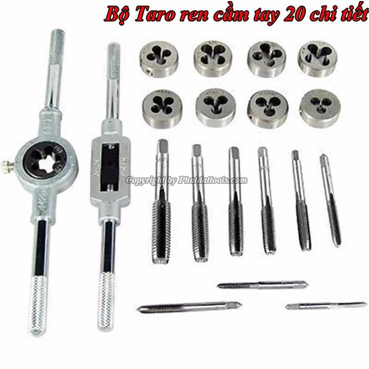 Bộ Taro ren 20 chi tiết cao cấp-Bộ Taro tạo ren 20 chi tiết M3-M12