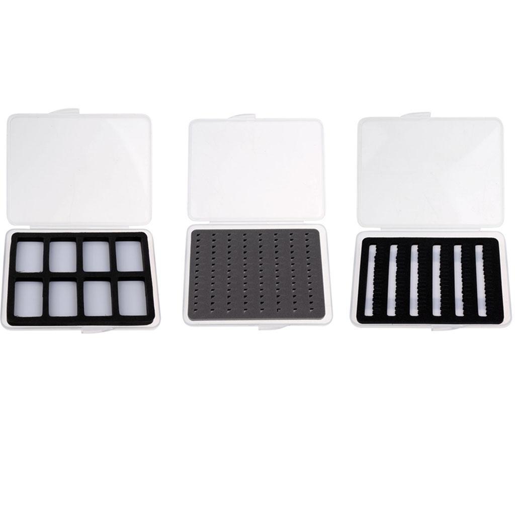 Waterproof Fly Box Easy Grip/Slit Foam Insert Flies Case Fly Fishing Tackle Box - 3 Models