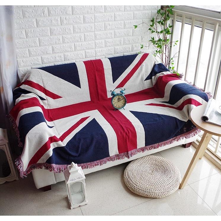 Thảm sofa thổ cẩm - Cờ Anh -TTC047