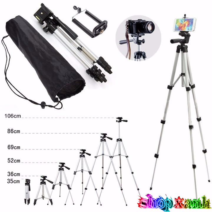 Chân Điện Thoại Và Máy Ảnh Tripod 3110 cao 1.2 m