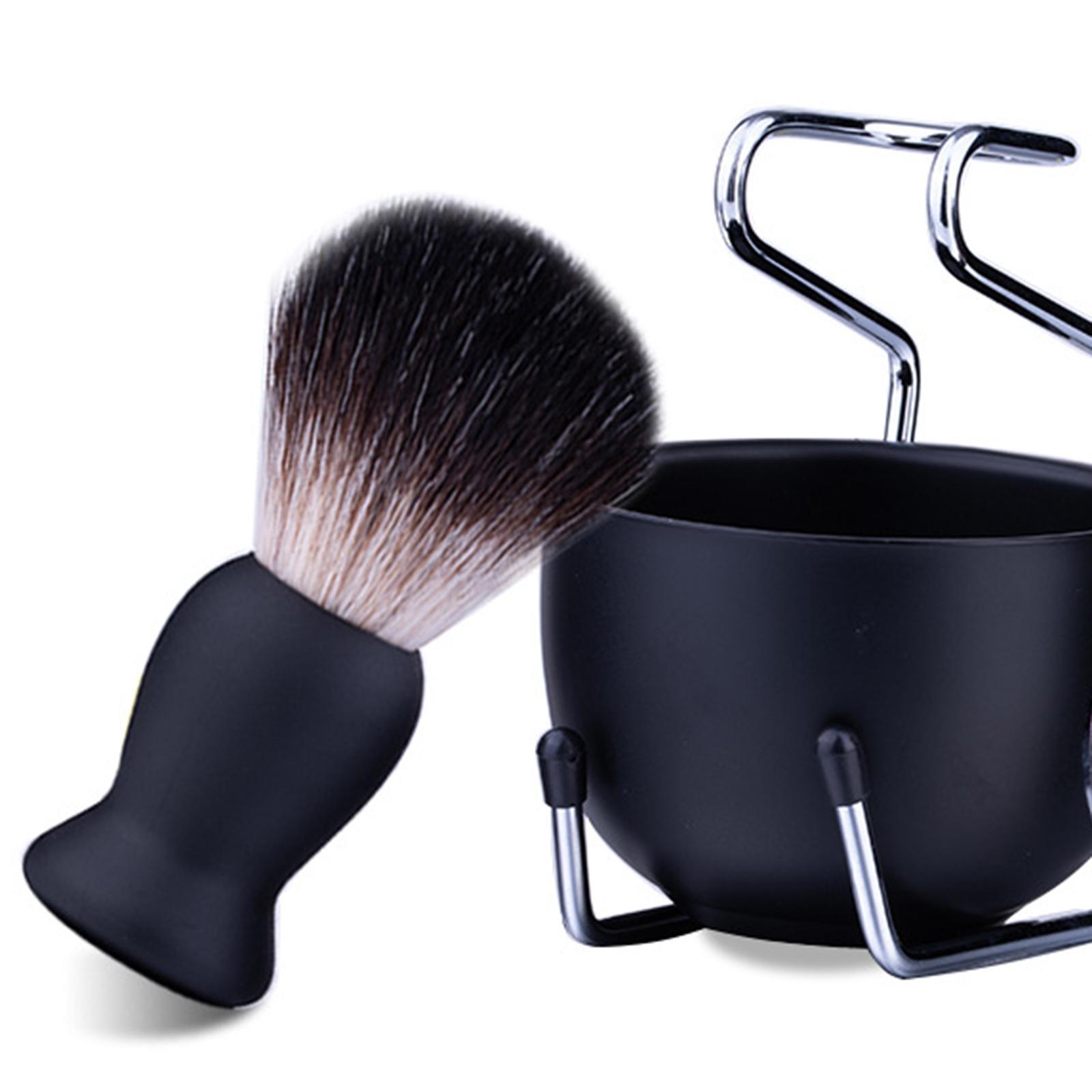 Shaving Brush Set Bowl Stand Brush Present for Home Mustache Thanksgiving
