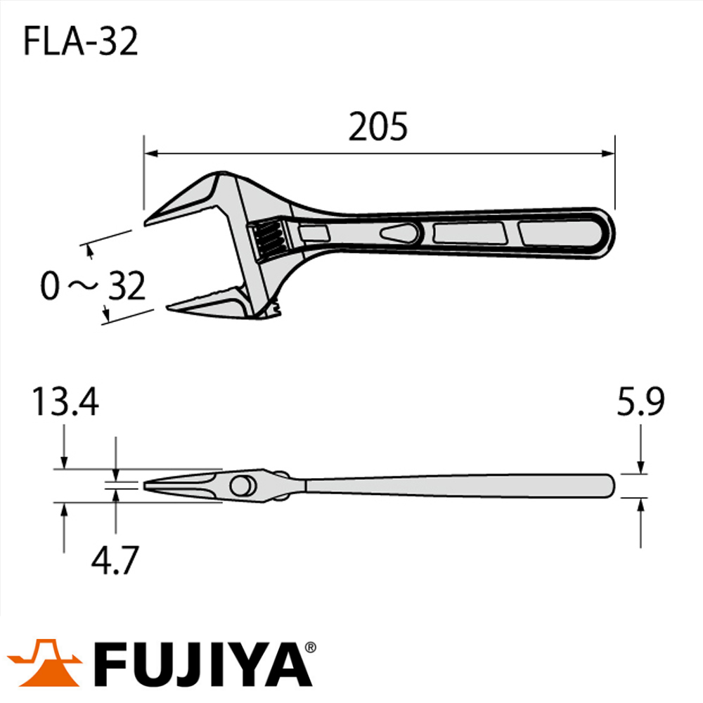 Mỏ lết điều chỉnh Fujiya FLA-32-F