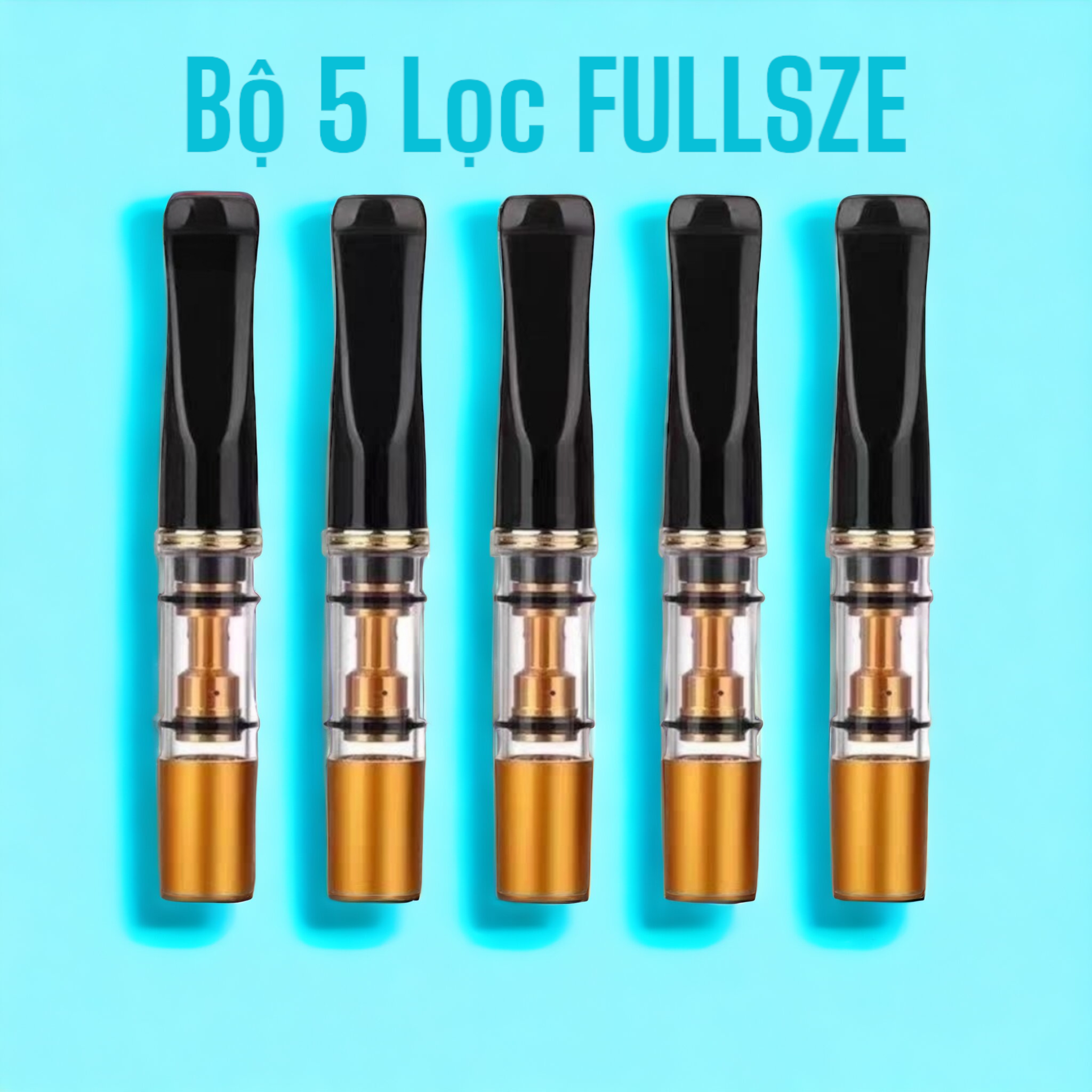 Hộp 5 Đầu Lọc Thuốc Đa Năng, Xài chung Size Lớn + Vừa + Nhỏ Tiện Lợi, Tái Sử Dụng [ Free Ship ]