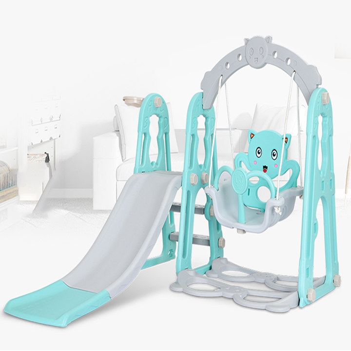 Cầu trượt xích đu BABYWIN441 Đồ chơi vận động cho bé bao gồm cầu trượt xích đu kèm bộ bóng rổ