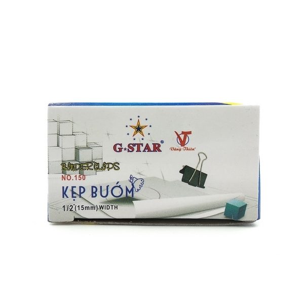 Hộp 12 cái Kẹp Bướm G-Star 15mm