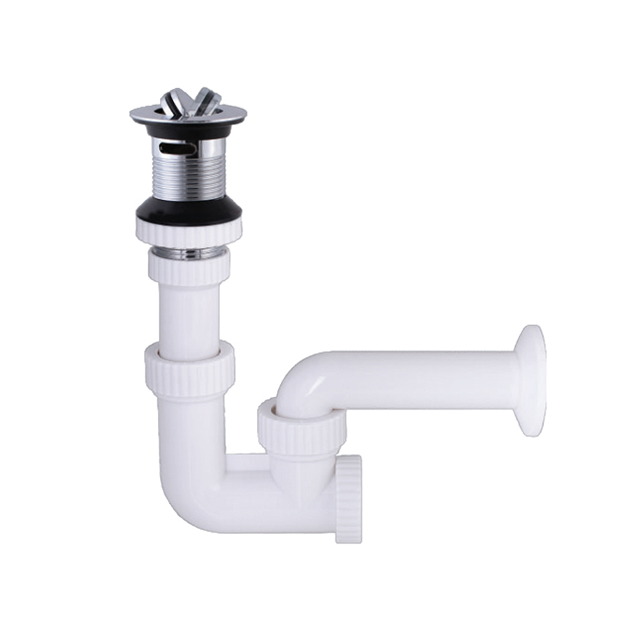 Bộ họng xả lavabo Hùng Anh LV01 chất liệu nhựa ABS, PP, kích thước 25 x 13.5 x 7 cm, trọng lượng 0,4kg - Hoa Sen Home - Hàng chính hãng