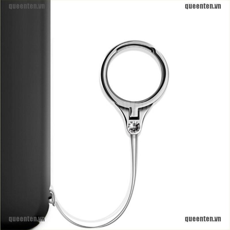 Multifunction 2 in 1 metal cell phone lanyard finger ring mobile phone holder QUVN