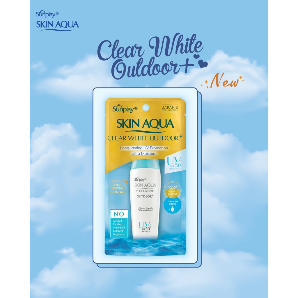 Gel Chống Nắng Dưỡng Da Sunplay Skin Aqua Clear White Outdoor+ Vận Động Mạnh SPF50+ PA++++ 30g