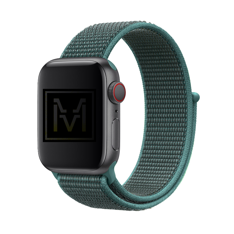 Dây Nylon Sport Loop Màu Xanh Pine Cho Apple Watch