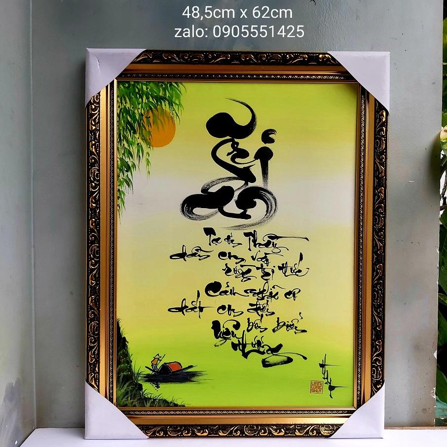 Thư pháp TRI ÂN Thầy cô. Quà tặng 20/11, 8/3, 20/10, sinh nhật, tết. Tranh treo tường, trang trí.
