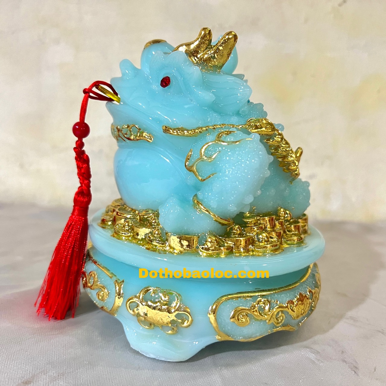 Cóc phong thủy, Thiềm Thừ để trên bàn thờ Thần Tài chiêu tài hút lộc cao 14.5cm