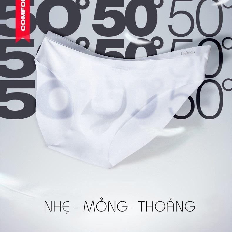 Quần Lót Nam- Sịp Trơn Lụa Băng Siêu Mỏng Siêu Mát Trong Suốt Không Viền May Cao Cấp (N08)