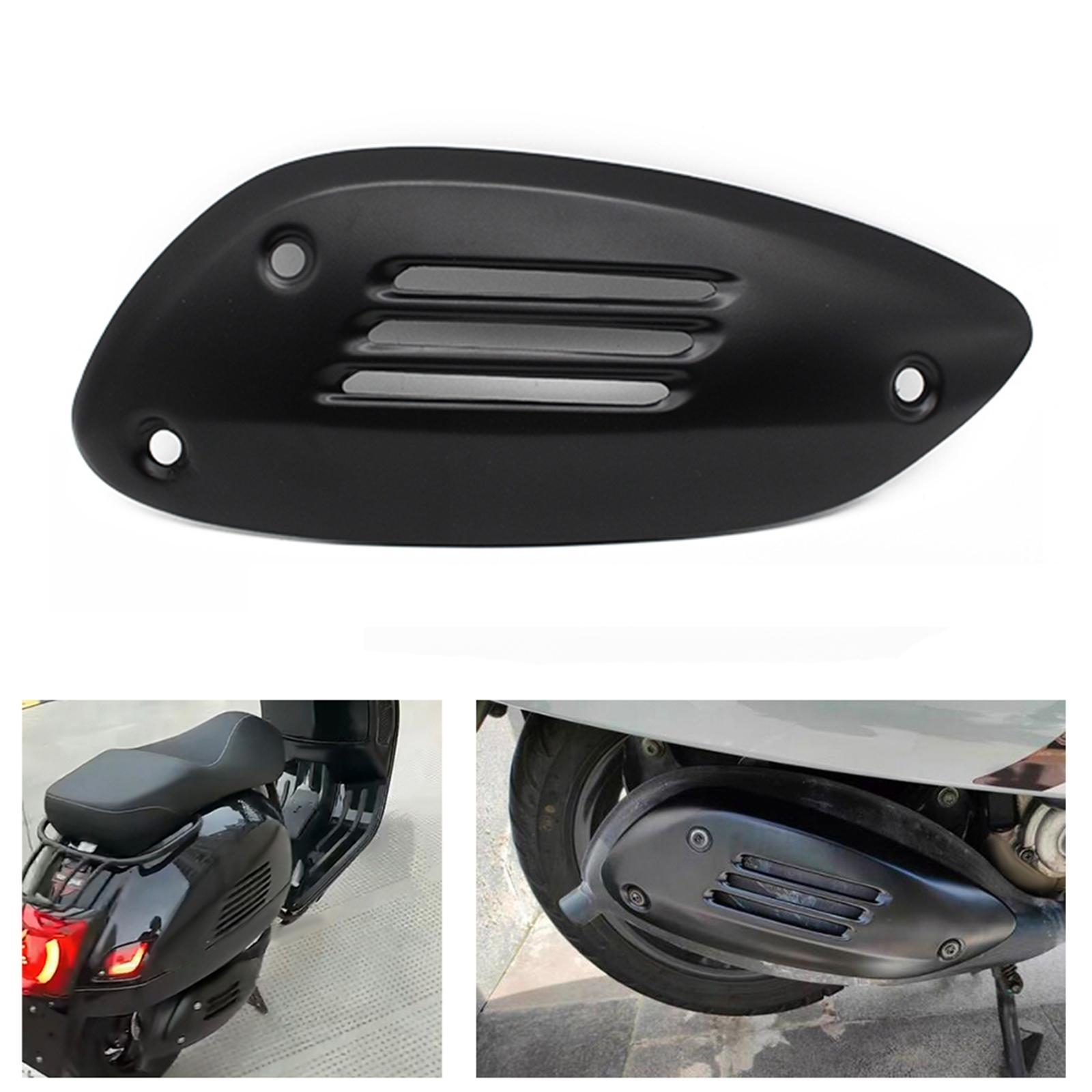 Motorcycle Exhaust Heat Shield Cover Black Guard for Vespa GTS 300 250