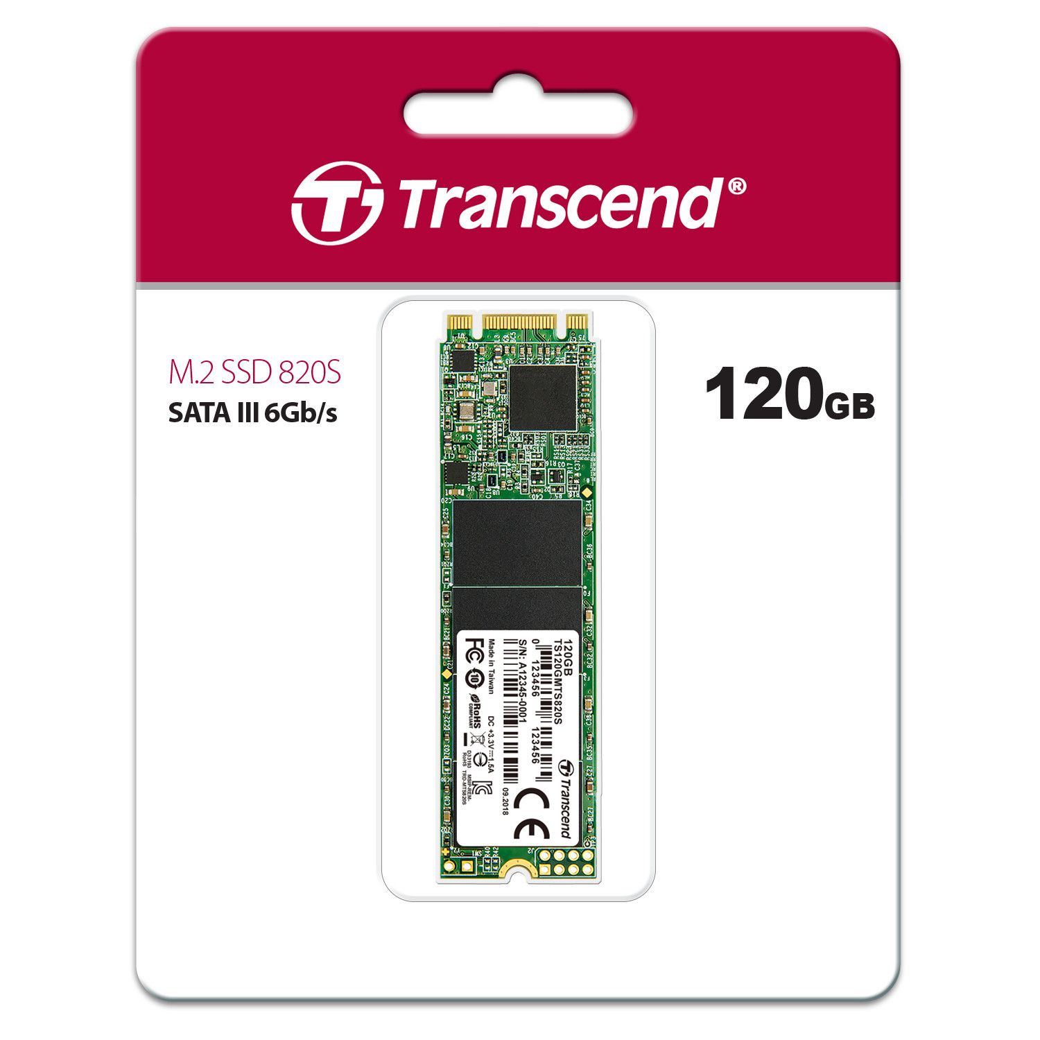 Ổ cứng gắn trong SSD820S M.2 2280 SATA3 Transcend-Hàng chính hãng