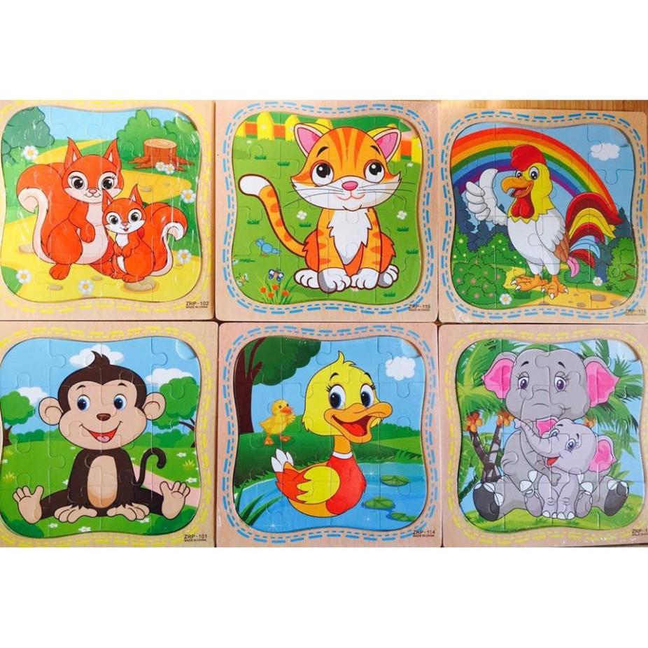 Set 5 tranh PUZZLE 16 Mảnh Nấm Store