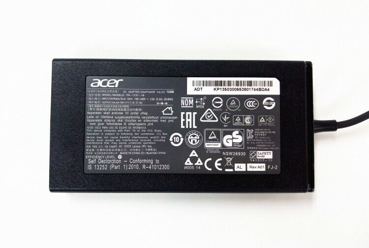 Hình ảnh Sạc dành cho Laptop Acer Aspire Nitro 5 AN515-51 AN515-52 AN515-53 AN515-54 AN515-55 AN515-31 AN515-41 AN515-51 19.5V 7.1A 135W hàng nhập khẩu