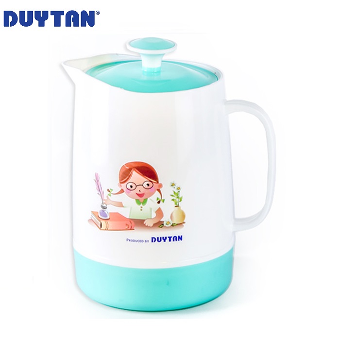 Ca cách nhiệt trung nhựa Duy Tân 1.6 lít (18 x 14 x 21.5 cm) - 37623 - Giao màu ngẫu nhiên - Hàng chính hãng