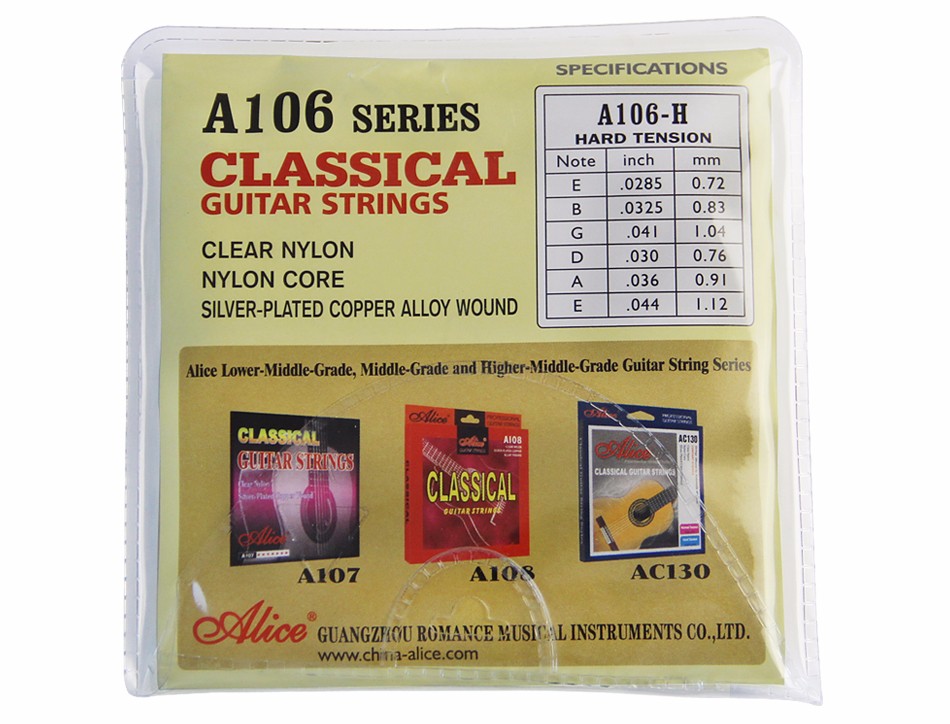 Bộ 6 Dây Đàn Guitar Classic Alice A106