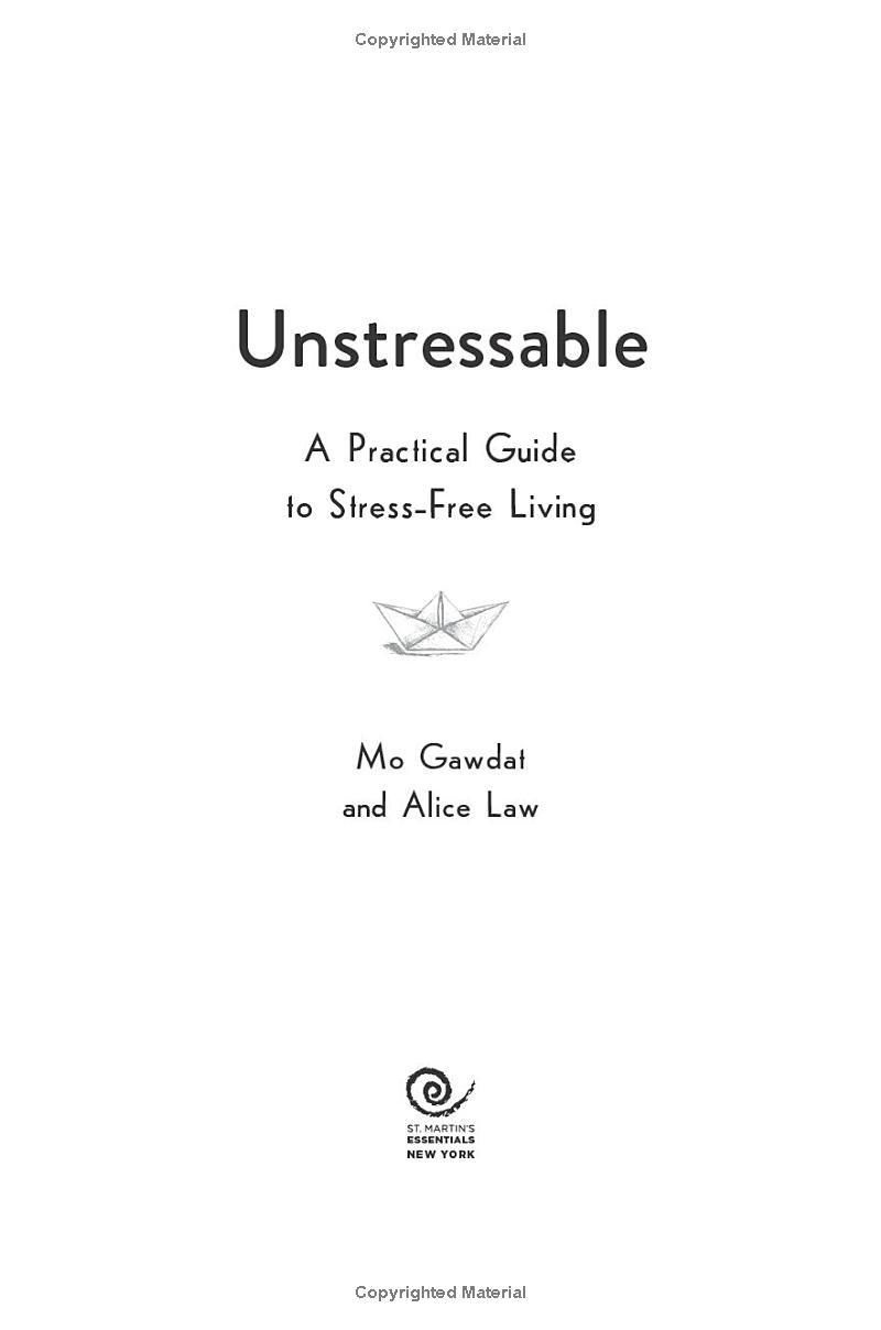 Sách ngoại văn: Unstressable - A Practical Guide To Stress-Free Living