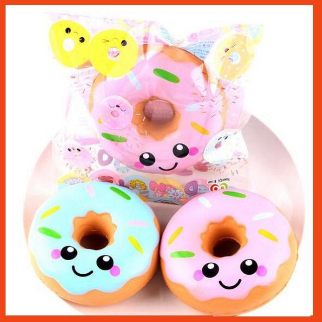 Đồ chơi đàn hồi chậm hình bánh Donut mặt cười