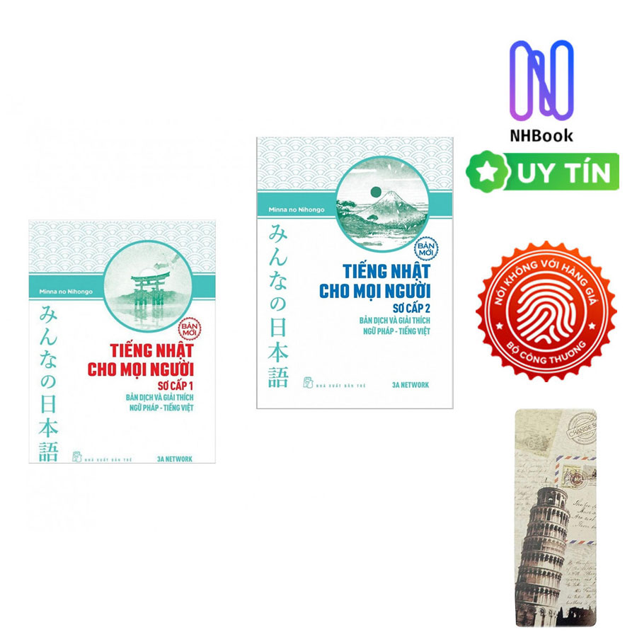 Hình ảnh Combo Minna no Nihongo Tiếng Nhật Cho Mọi Người  - Trình Độ Sơ Cấp 1: Bản Tiếng Nhật + Bản Dịch Và Giải Thích Ngữ Pháp Tiếng Việt (Bộ Sách Nâng Cao Trình Độ Tiếng Nhật Hiệu Qủa Dành Cho Người Việt / Tặng Kèm Bookmark Happy Life)