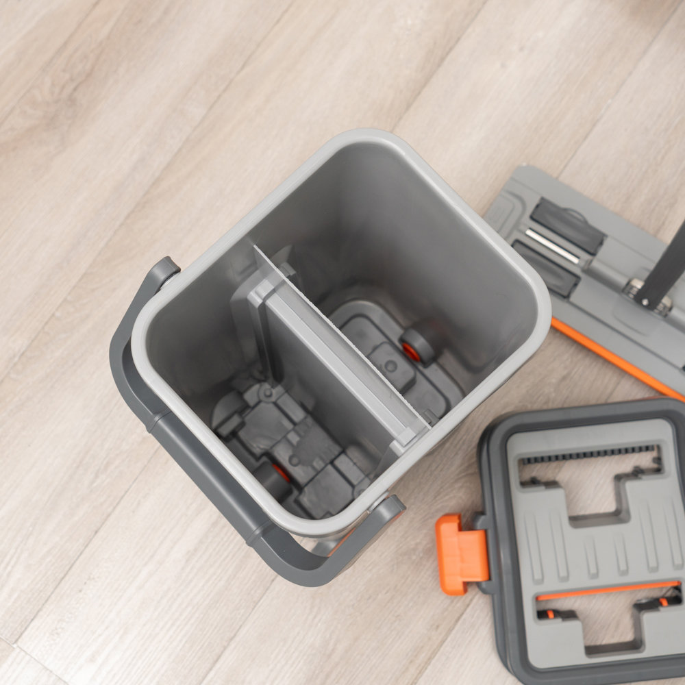 Bộ cây lau nhà tách nước tự vắt thông minh Kalpen G6 kèm 2 bông lau - hàng chính hãng