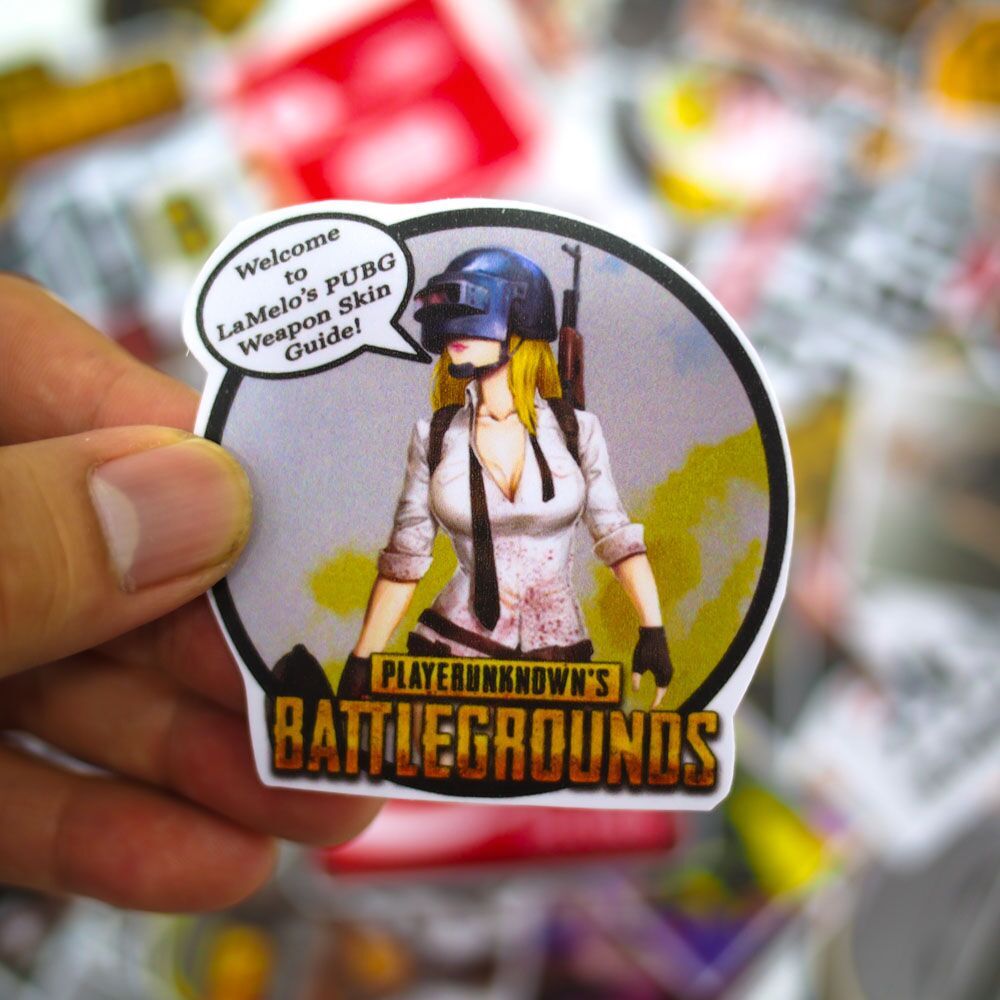 Set 100 Sticker hình dán - PUBG