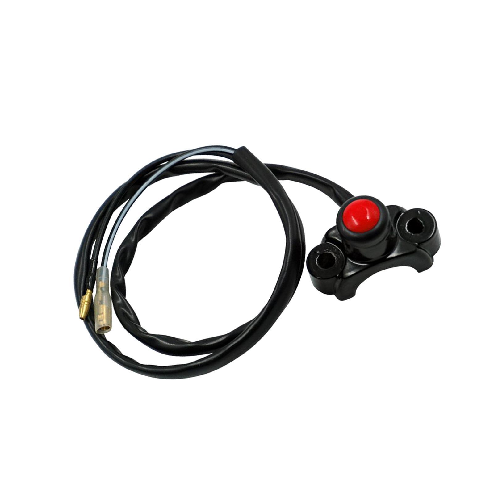 Universal Motorcycle Handlebar Switch for Motorbike Light Bar ATV Black
