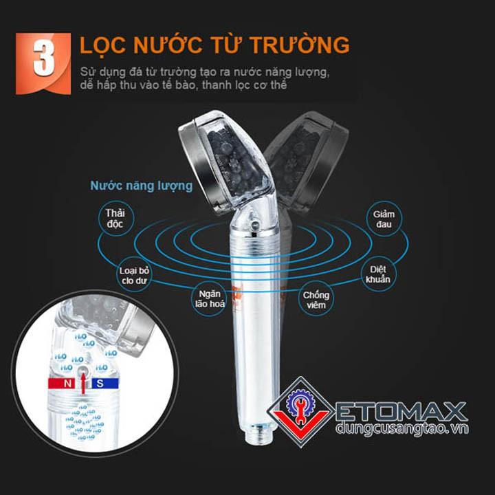 Vòi sen tăng áp 3S – Lõi lọc Hàn Quốc