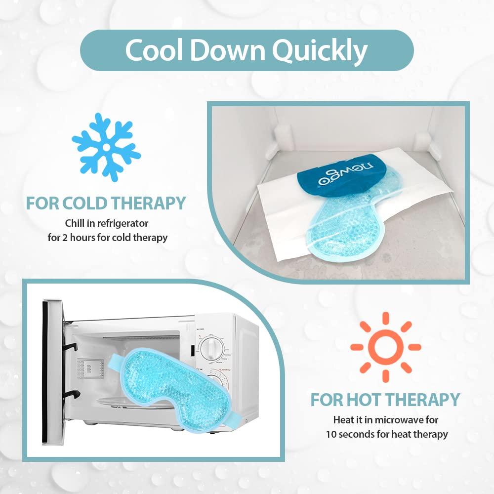 Mặt nạ mắt lạnh có thể tái sử dụng cho đôi mắt sưng húp, Mặt nạ mắt Ice Pack với lớp lót mềm mại cho quầng thâm