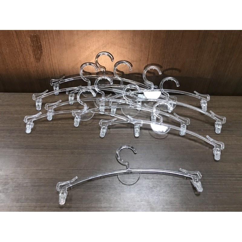 combo 50 kẹp đồ lót bằng nhựa, móc kẹp đồ lót bằng nhựa màu trắng trong-trắng sứ dùng cho shop thời trang