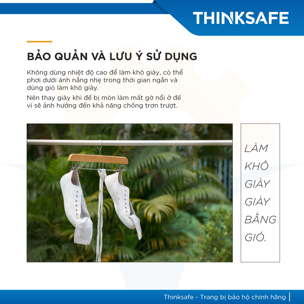 Giày vải xỏ chân Thinksafe XP bảo hộ lao động, thể dục, đi bộ, giày công nhân, công trình, nhà xưởng công trường nhà máy