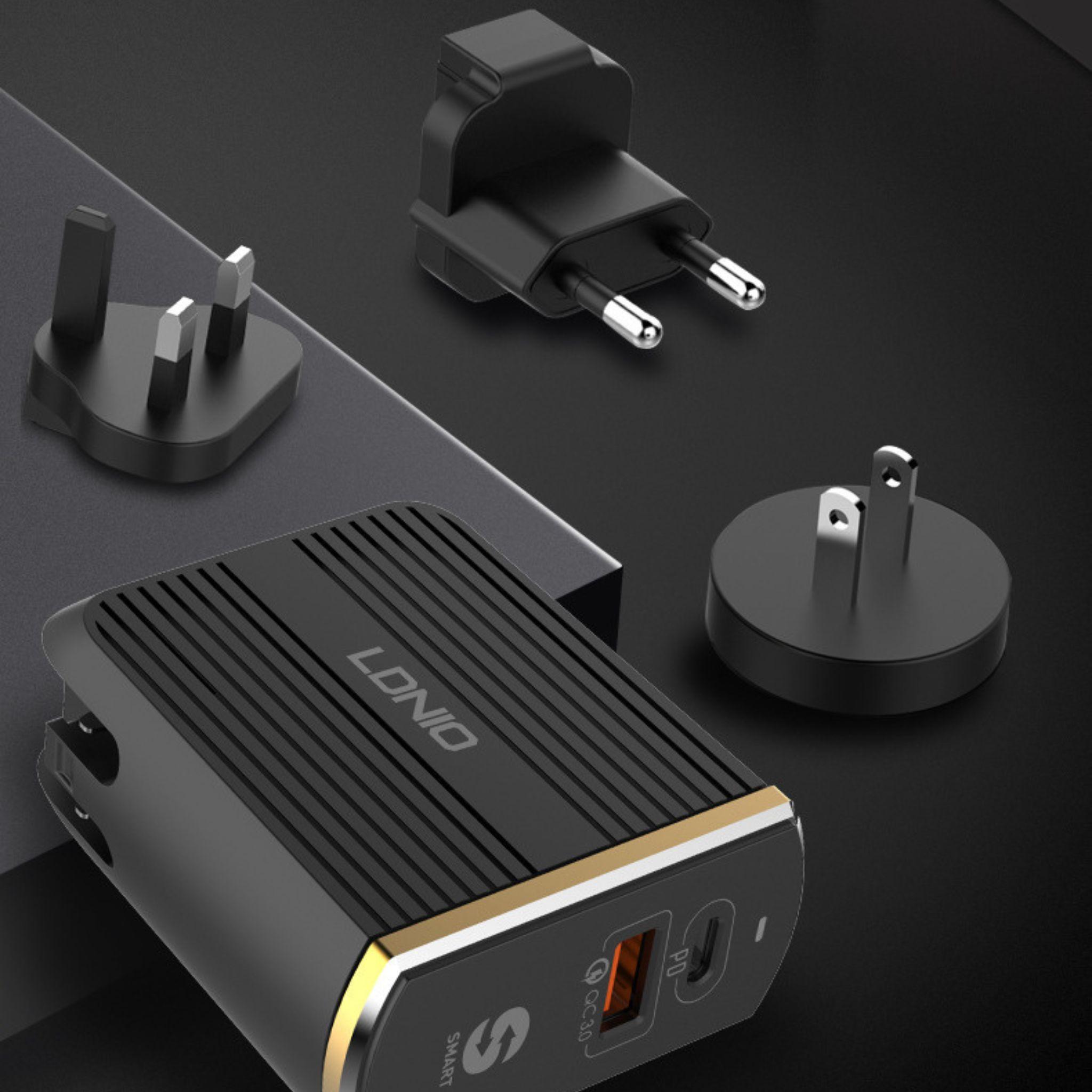 Tẩu sạc nhanh ô tô LDNIO 36W sạc nhanh an toàn, tích hợp cổng USB, cổng quick sạc nhanh 3.0 - Thành Công Mobile