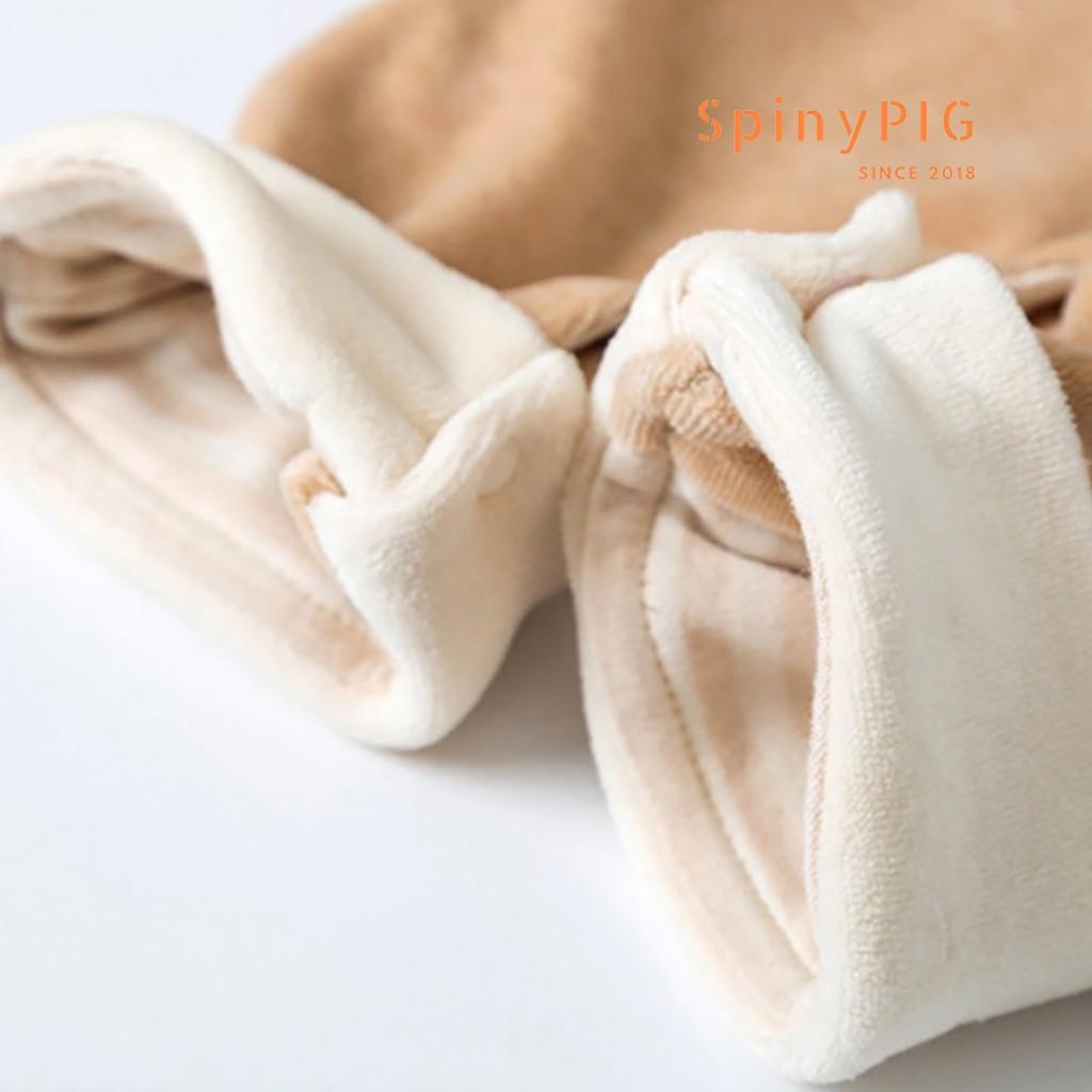 Quần yếm cho bé gái bé trai 0-2 tuổi chất liệu nhung và cotton mềm mại dành cho mùa thu đông